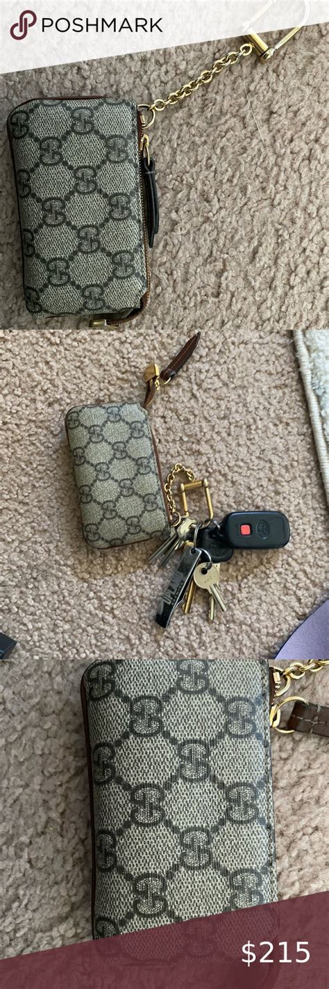 gucci keys wallet|Gucci coin pouch keychain.